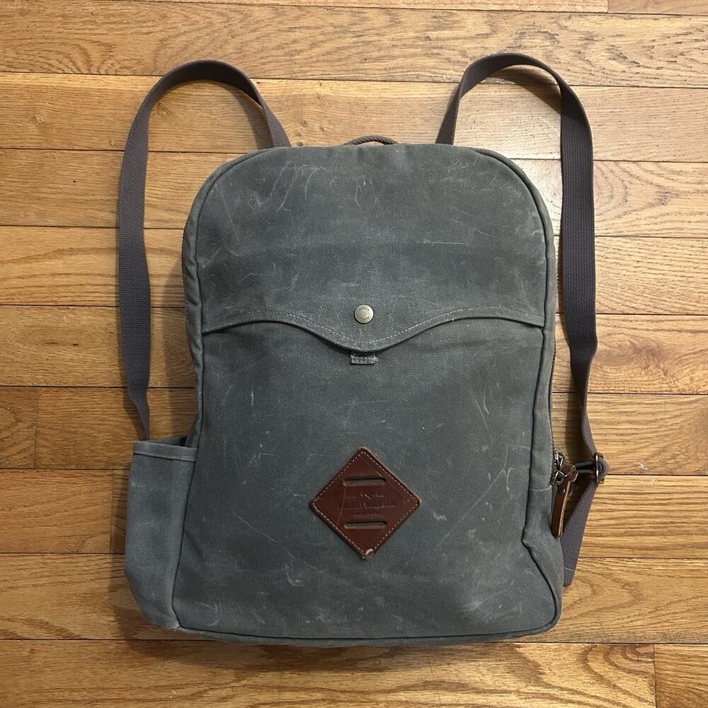 Bradley Mountain Highland Pack Waxed Canvas Snap Hiking Travel Backpack